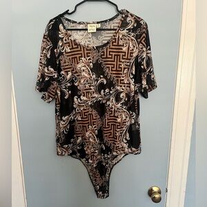 Cute Mesh Bodysuit + Mesh sweater.